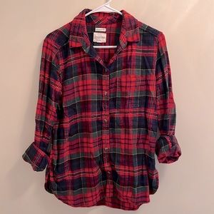 AE plaid button up shirt